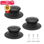 Quacc 3PCS Pot Lid Knobs Universal Replacement Pan Cover For Black. Fixed Price $11.39.