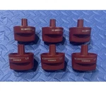 Wolf Red All Metal Knob Set (6PC) For SRT36-48 Rangetops, C-pics & Desc. Fixed Price $299.00.