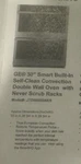Ge JT3800SHSS 30 Inch Wall Oven. Fixed Price $790.00.