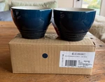 Le Creuset Stoneware Of 2 Giant Cappuccino Bistro Mug 14 Oz Nuit Blue. Fixed Price $64.99.