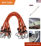Bungee Cords 10-PACK Rubber 18-INCH Cordage With Heavy-duty Vinyl-coated Ho.... Fixed Price $46.27.