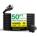 Gogreen Power 50 Ft. 16/3 Heavy Duty Extension Cord - Black. Fixed Price $18.45.