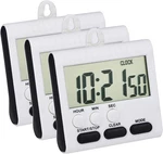 3 Pack 24 Hours Magnetic Kitchen Timers With Digital Alarm Clock Timer, Loud. Fixed Price $15.86.