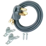 4' Ez Flo 30 Amp 10 Gauge Wire Electrical Dryer Cord (hh). Fixed Price $5.00.