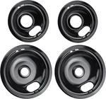 4 Pcs Range Cooktop Porcelain Drip Pan Replaces For Whirlpool, Amana, Maytag. Fixed Price $35.99.