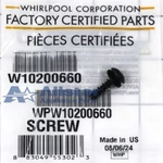 Whirlpool Range Screw WPW10200660. Fixed Price $17.25.