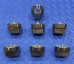 Wolf Brushed Brass Knob Set (7PC) For DF36450 Ranges, C-pics & Desc. Fixed Price $279.00.