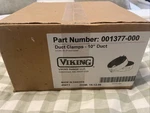 Viking Range Duct Clamps 10" 001377-000 Brand New Box. Fixed Price $35.00.