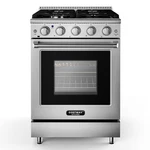 Costway 24" Natural Gas Range Burners Convection Oven Stainless Steel Dual Fue. Fixed Price $1557.45.