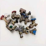 Assortment Of Brass Fittings For Plumbing Pneumatic And Gas Connectors. Fixed Price $25.00.