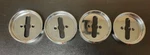 Oem Used Kitchenaid Bezel Knob Set Of 4 W10813558 W10663809 Free Shipping. Fixed Price $47.96.