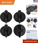 Black Control Knobs - 4 Pcs WB03T10236 For Ge Cooktops, Easy Install. Fixed Price $35.09.