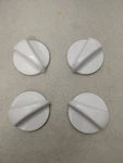 4-GE Range Oven Stove Burner Knobs White 164D3779 KIP5963 Used. Fixed Price $14.99.