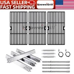 Cast Iron Grates Grid Heat Plate Burners Replacement Kit For CHAR-BROIL463344015. Fixed Price $54.05.