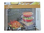 Crofton 3-TIER Adjustable Oven Rack Space-saving 11X14.5X10.5 Baking New. Fixed Price $14.95.