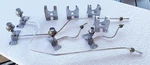 Ge Profile Gas Flat Stove Model JGP336WEV4WW Surface Burner Assembly Lot. Fixed Price $106.00.