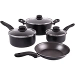 Mainstays 7 Piece Non Stick Aluminium, Pots And Pans Cookware Set. Fixed Price $23.24.