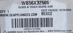 Genuine New Oem Induction Oven WB56X32506 Glass And Touch Board. Fixed Price $297.99.