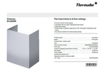 Thermador DC4889W Stainless Steel Telescopic Duct Cover. Fixed Price $285.00.
