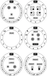 Manwu 6 Stove Dials Sticker For Burner Cooktop Hob Black Print On Clear. Fixed Price $9.11.