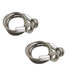 Laformo Peterbilt Hood Control Cables - 2 X Long Side, Silver Metal,. Fixed Price $14.03.