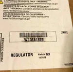 Whirlpool Regulator W10861656/GENUINE Part/brand New. Fixed Price $88.00.