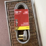 Ace Range Cord 3-WIRE 4FT 50 Amp Gray Model 31445 Right-angle Plug. Fixed Price $14.00.