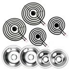 2*316048413(8") 2*316048414(6") Electric Stove Burner Drip Pans MP22YA Electr.... Fixed Price $42.34.
