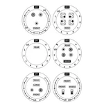 Manwu 6 Stove Dials Sticker For Burner Cooktop Hob Cooker Oven Rep. Fixed Price $9.69.