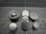 Range Oven Burner Head W/cap Set P#WB16X28764 WB16X24722 WB16X24975. Fixed Price $115.00.