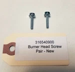 Burner Head Screw Pair - Grade New 316540900 Frigidaire, Kenmore, Others. Fixed Price $11.95.