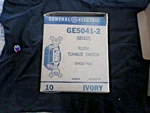 Nos General Electric Ivory Single Pole Flush Toggle Light Switch GE5041-2. Fixed Price $6.95.