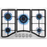 30" Gas Cooktop Stove 5 Burners Lpg/ng Dual Fuel Stainless Steel. Fixed Price $169.99.
