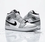 Nike Air Jordan Mid Lt Smoke Grey White Black 554724-092 Men New Size 10.5. Fixed Price $149.00.