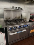 Imperial IR-6-C 36" Natural Gas Burner Range, W Convection Oven 1788. Fixed Price $2000.00.
