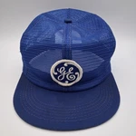 Vintage General Electric Hat Snapback Advertising Trucker Cap Blue Mesh Patch. Fixed Price $29.98.