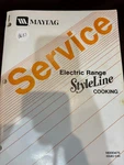 Orig. 1993 Maytag Range Service Manual 16000475 Cre Cfe Che-model Nos In Details. Fixed Price $29.99.