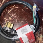 Smart Choice Electrolux 6FT 50 Amp 4-PRONG Range Cord Black PART#5304490724. Fixed Price $29.99.