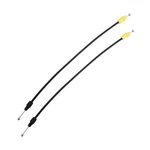 Autohaux 2PCS Car Door Latch Release Cable For 16.54", Black, Silver Tone. Fixed Price $17.21.