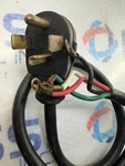 Ge Well Shin 4' Dryer Cord, WS-001P, Wire, 30AMP 125/250V Black. Fixed Price $6.74.