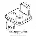 Midea 12020300A00080 Grill (stamped) For MWP07EEN1MK8 MWP07EEN1MK9 MWP07HEN1MK8. Fixed Price $164.99.