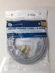 WX09X10004 6FT 3-WIRE Dryer Power Cord 30 Amp New In Package Universal. Fixed Price $12.99.