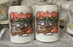 Vintage 1980 Oktoberfest The Old Country Beer Steins Set Of 2. Fixed Price $22.00.