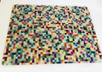 Joseph Glass Cutting Serving Board 16 X 12 Multi Color Checker. Fixed Price $32.00.