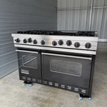 Viking 48 Professional Range Black Natural Gas Six Burners + Char Broiler. Fixed Price $4500.00.