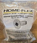 1/2" & 3/4" Universal Gas Valve Polished Chrome Decorative Flange Home-flex. Fixed Price $9.99.
