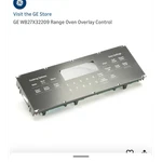 WB27X32209 Black Control Overlay Panel For Range/oven. Fixed Price $250.00.
