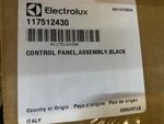 Genuine Electrolux / Frigidaire 117512430 Dishwasher Control Panel, Black (new). Fixed Price $169.99.