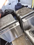 2 Fagor Undercounter Stainless Steel Door-type Commercial Dishwasher. Fixed Price $500.00.