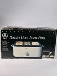 Ge Roaster Insert Pans Fits All 18 Quart Ovens #169089. Open Box. Fixed Price $19.99.